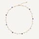 Gemstone Beaded Marco Bicego Necklace with Iolite, Amethyst and Blue Topaz